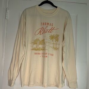 Men’s Large Thomas Rhett Long Sleeve Tee Tour Tshirt